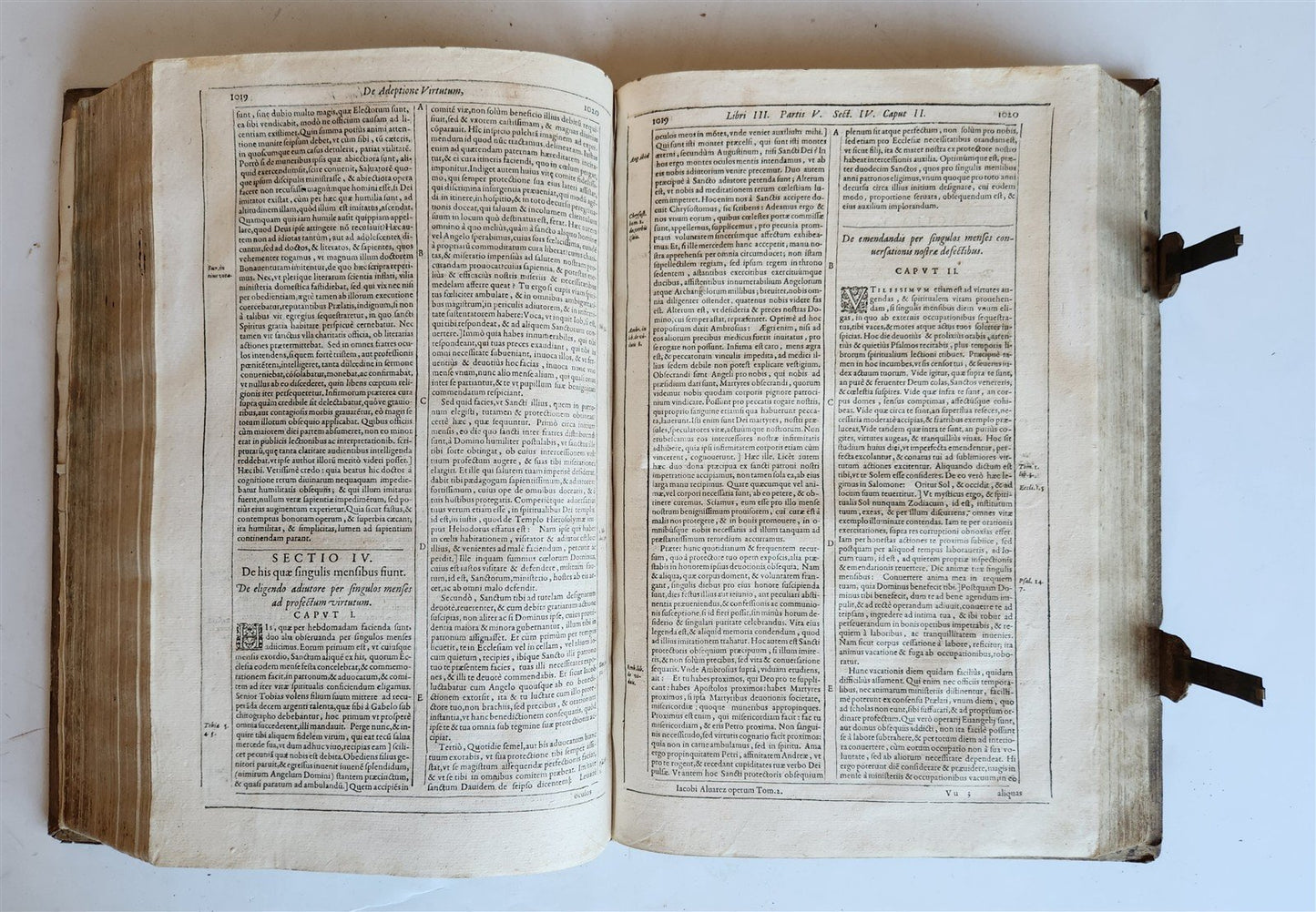 1613 On EXTERMINATION of EVIL & PROMOTION of GOOD antique JESUIT PIGSKIN FOLIO