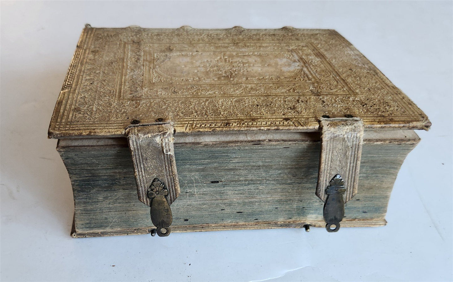 1659 JESUIT THEOLOGY by Tommaso Tamburini antique PIGSKIN over WOOD BINDING