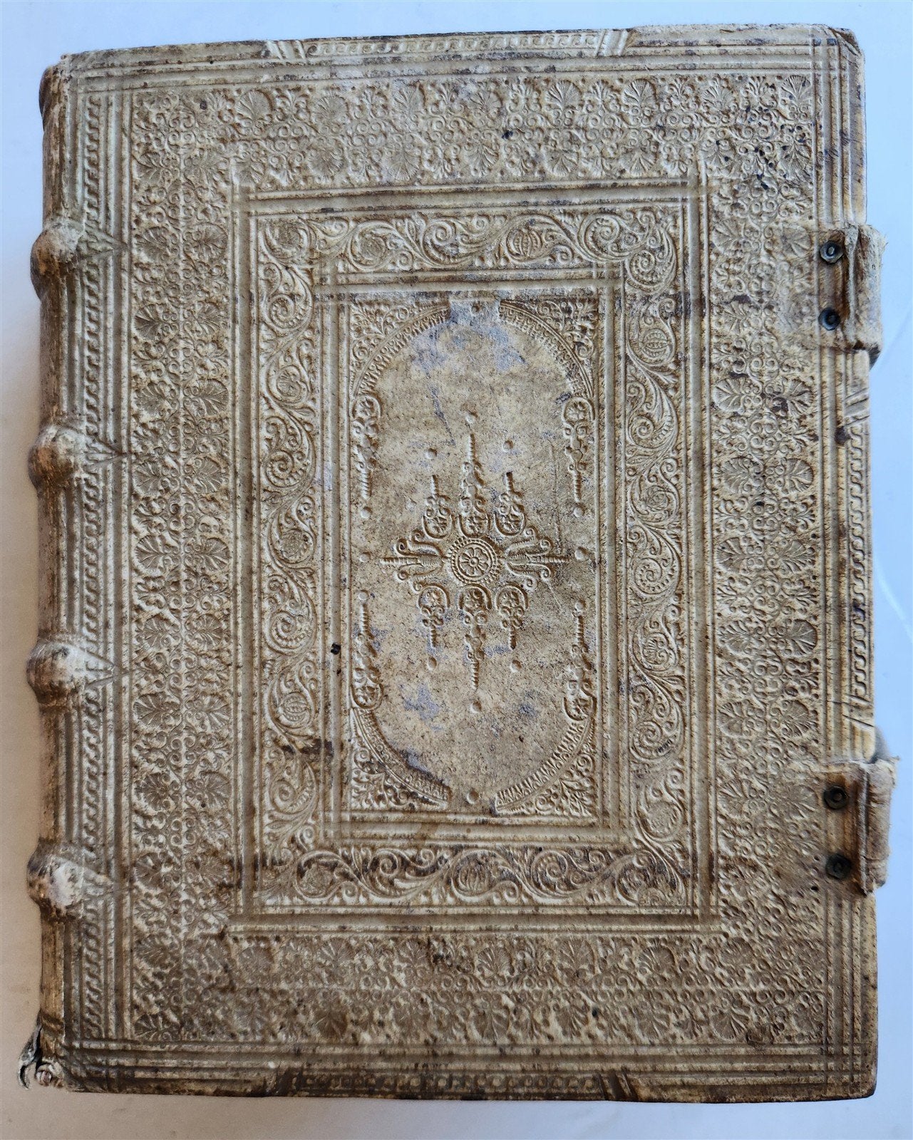 1659 JESUIT THEOLOGY by Tommaso Tamburini antique PIGSKIN over WOOD BINDING