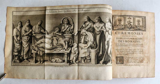1739 ANCIENT CULTS & ASTROLOGY antique ILLUSTRATED in FRENCH