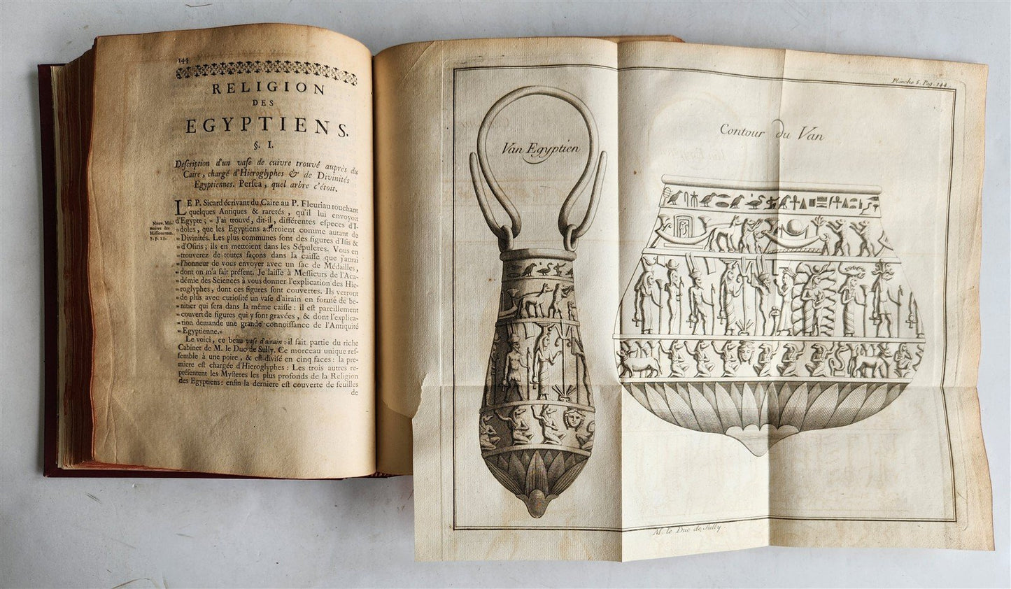 1739 ANCIENT CULTS & ASTROLOGY antique ILLUSTRATED in FRENCH