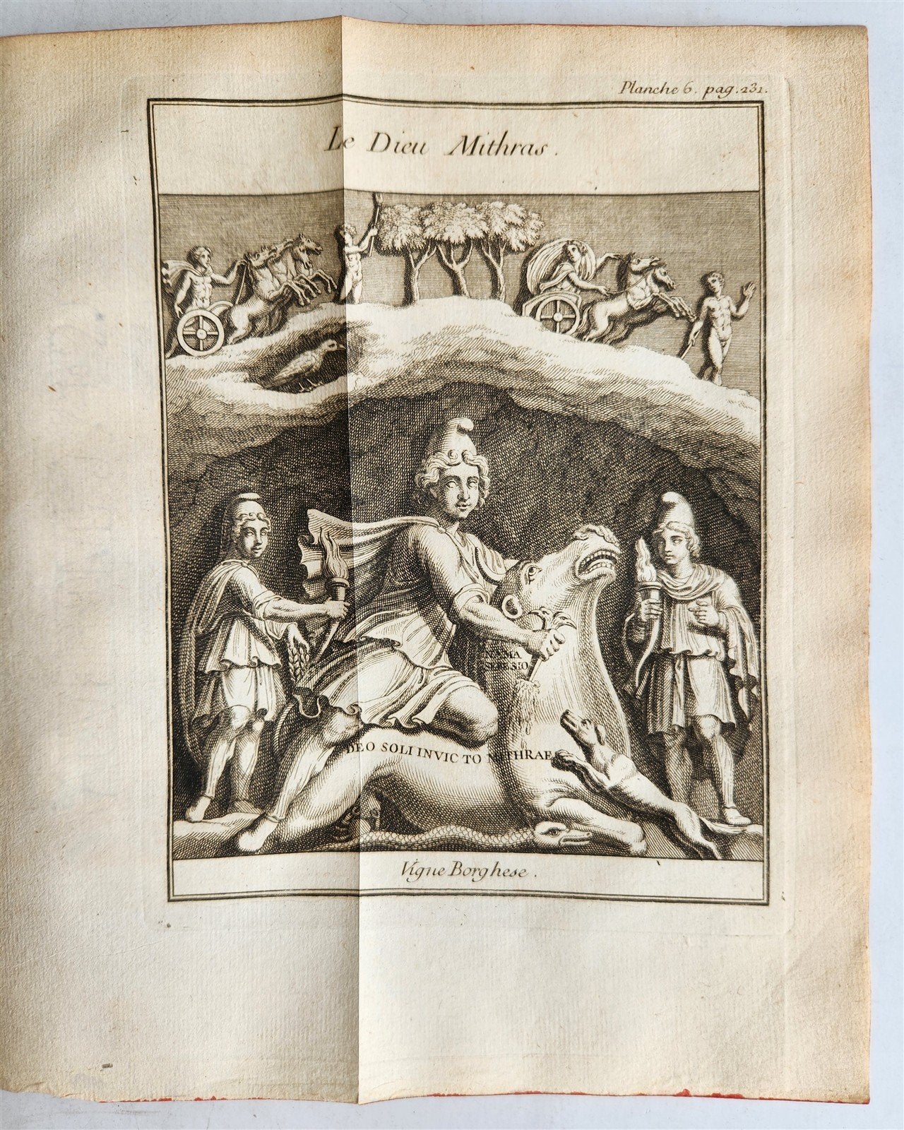 1739 ANCIENT CULTS & ASTROLOGY antique ILLUSTRATED in FRENCH