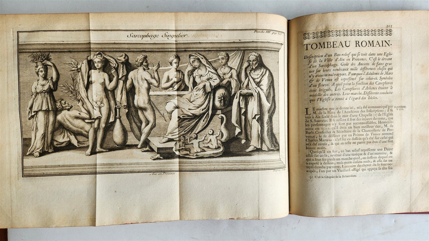 1739 ANCIENT CULTS & ASTROLOGY antique ILLUSTRATED in FRENCH