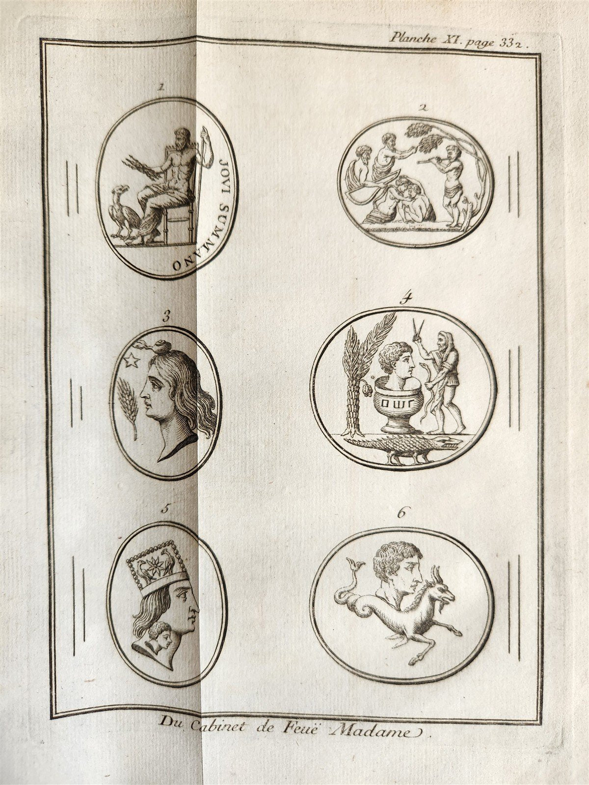 1739 ANCIENT CULTS & ASTROLOGY antique ILLUSTRATED in FRENCH
