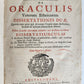 1700 OCCULT De oraculis veterum ANTON van DALE antique ILLUSTRATED 17th Century