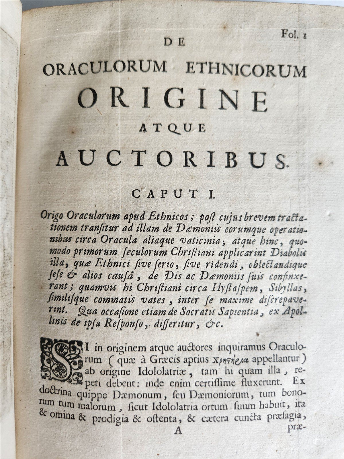 1700 OCCULT De oraculis veterum ANTON van DALE antique ILLUSTRATED 17th Century