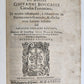 1582 DECAMERON by GIOVANI BOCCACCIO 16th CENTURY antique AMAZING BINDING