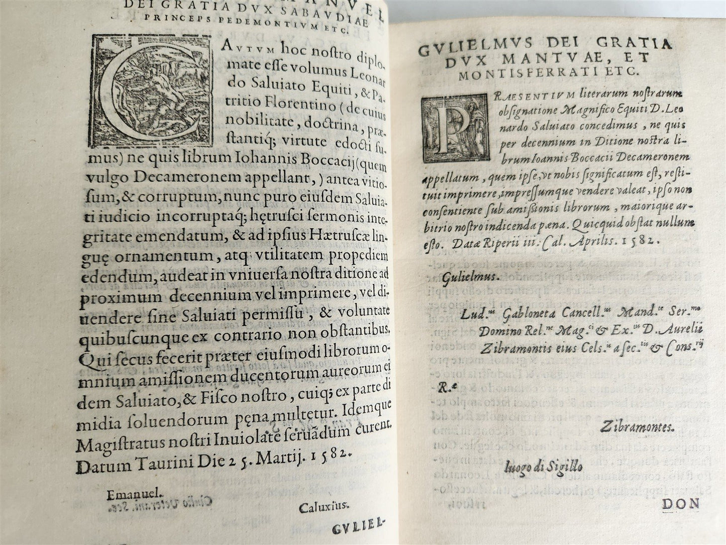 1582 DECAMERON by GIOVANI BOCCACCIO 16th CENTURY antique AMAZING BINDING