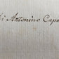 1658 LIFE of BASIL the GREAT antique VELLUM BINDING w/ COAT of ARMS provenance
