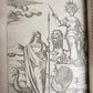 1587 GODS of ANCIENTS antique ILLUSTRATED w/87 ENGRAVINGS idols rites ceremonies