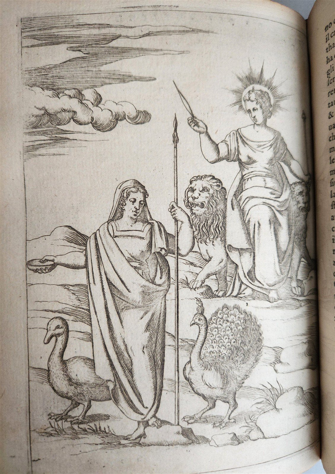 1587 GODS of ANCIENTS antique ILLUSTRATED w/87 ENGRAVINGS idols rites ceremonies