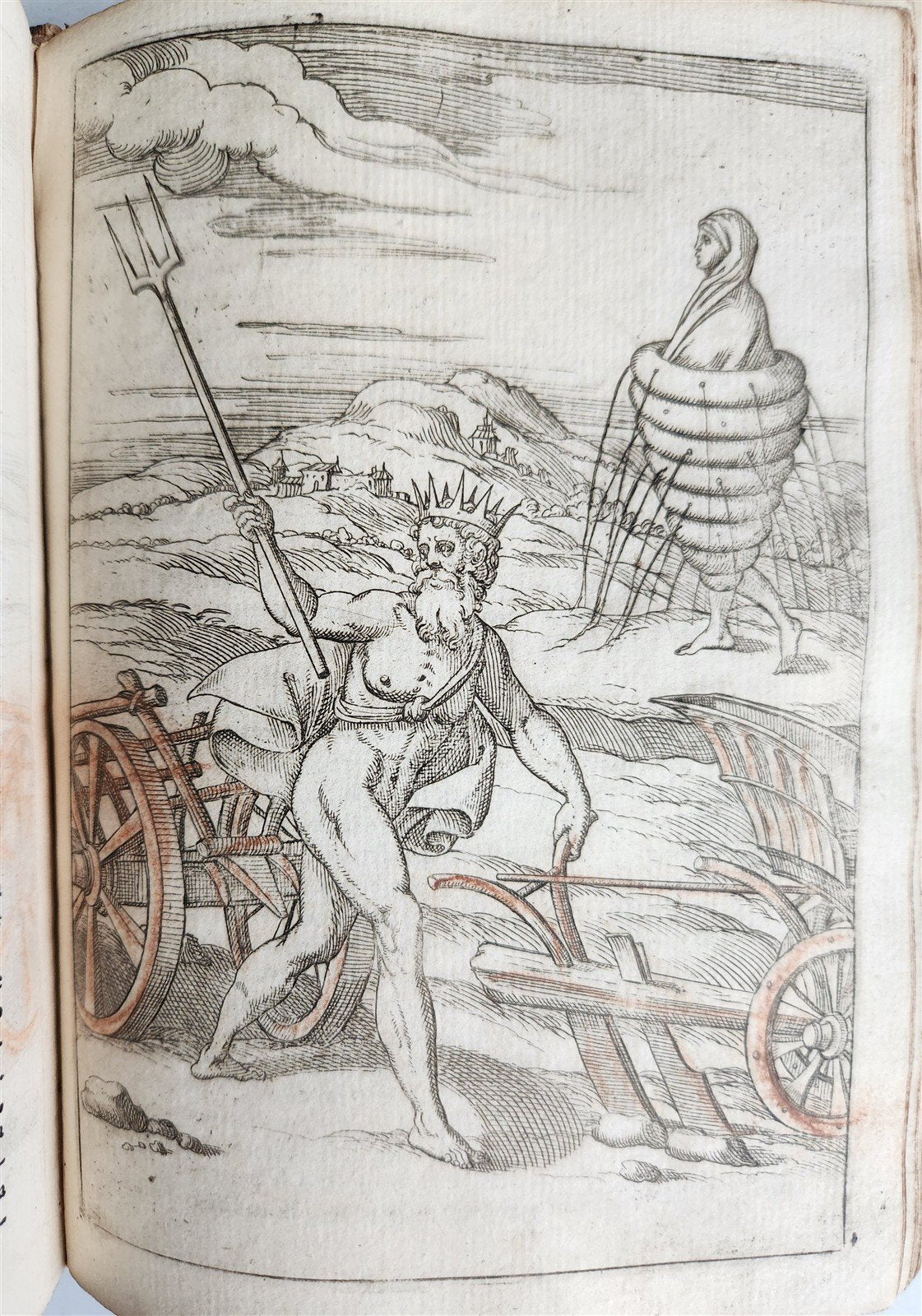1587 GODS of ANCIENTS antique ILLUSTRATED w/87 ENGRAVINGS idols rites ceremonies