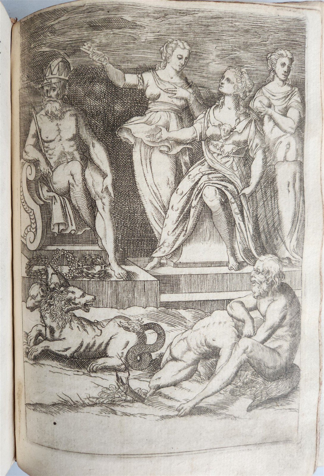 1587 GODS of ANCIENTS antique ILLUSTRATED w/87 ENGRAVINGS idols rites ceremonies