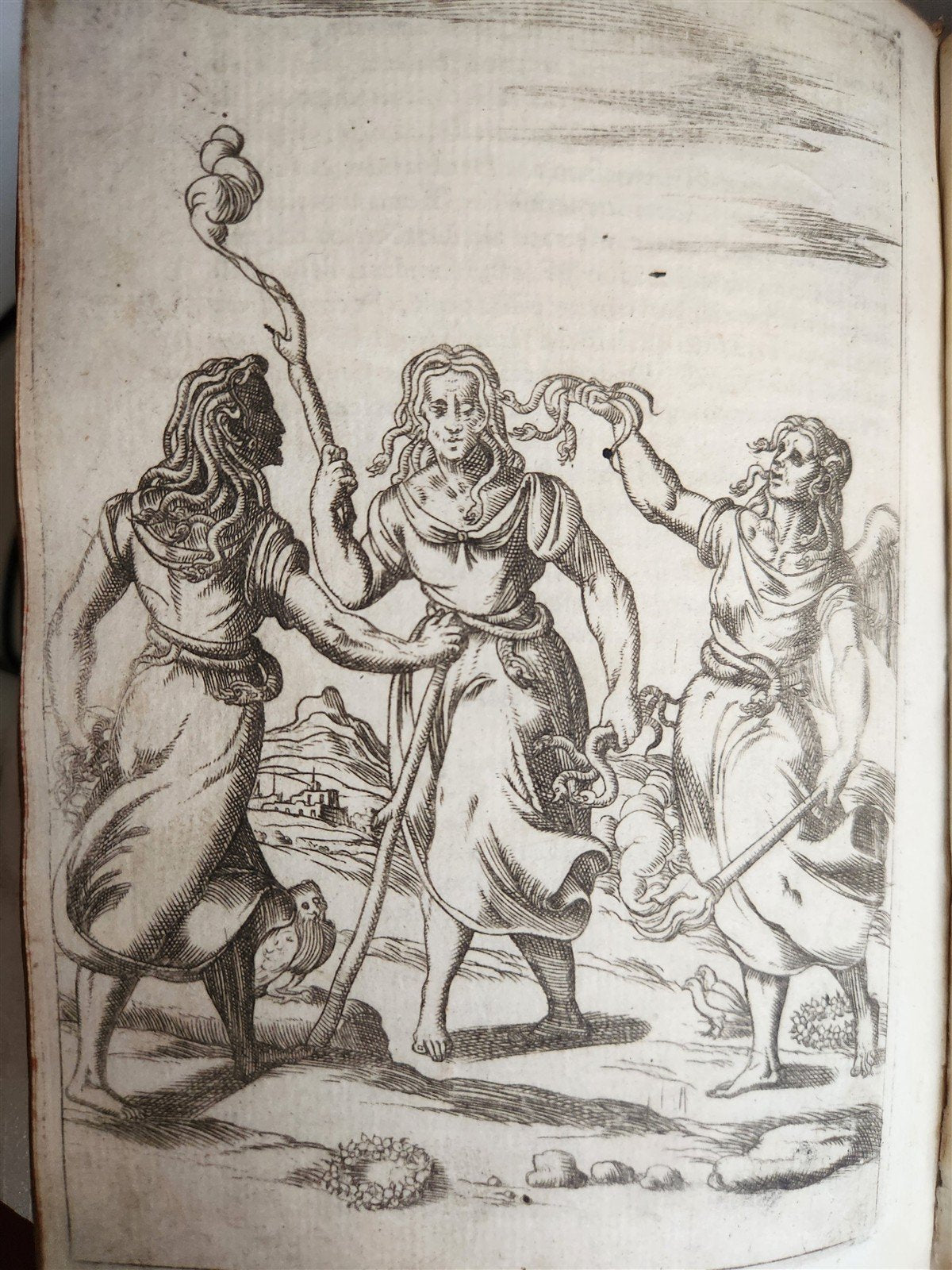 1587 GODS of ANCIENTS antique ILLUSTRATED w/87 ENGRAVINGS idols rites ceremonies