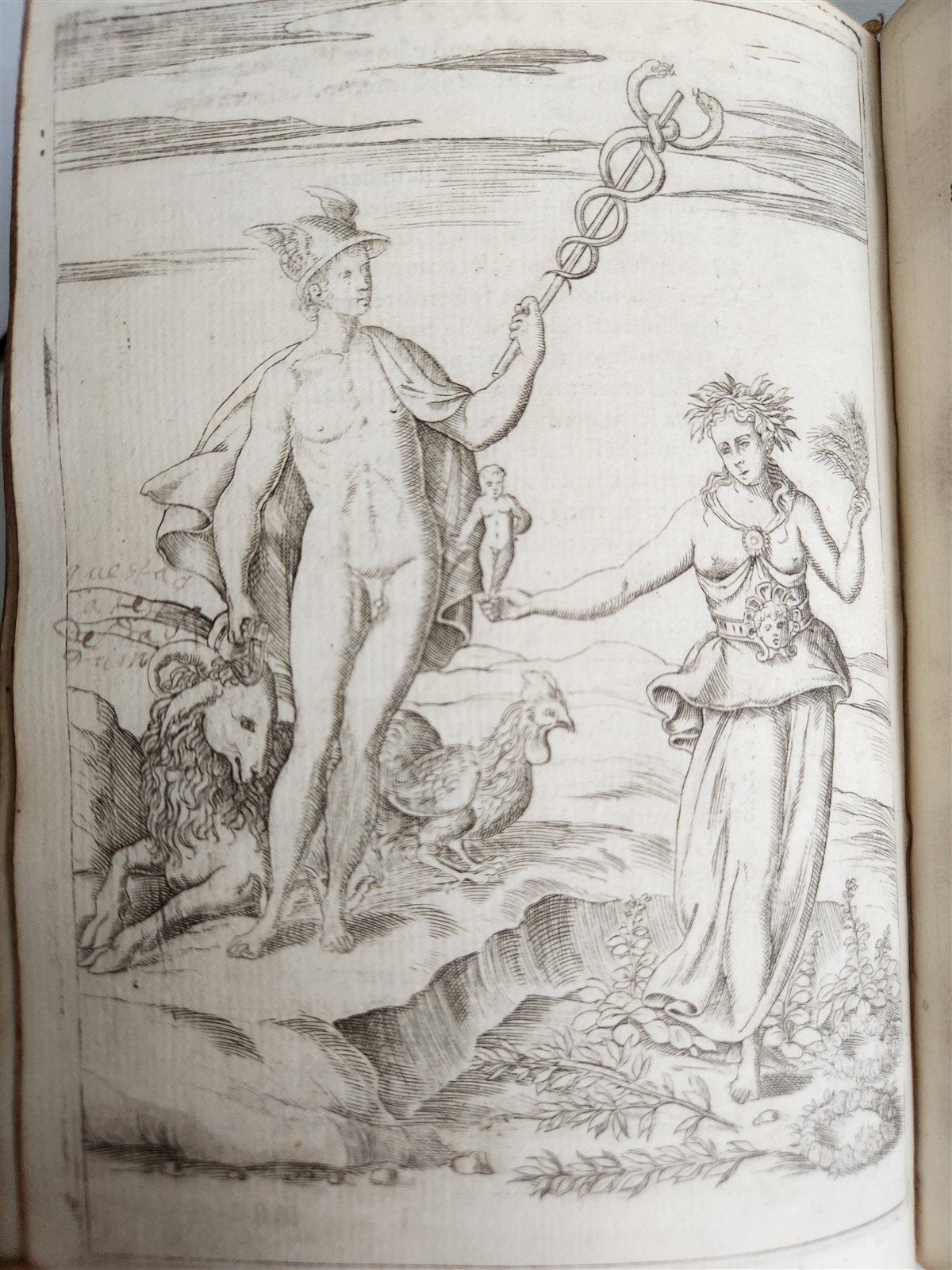 1587 GODS of ANCIENTS antique ILLUSTRATED w/87 ENGRAVINGS idols rites ceremonies