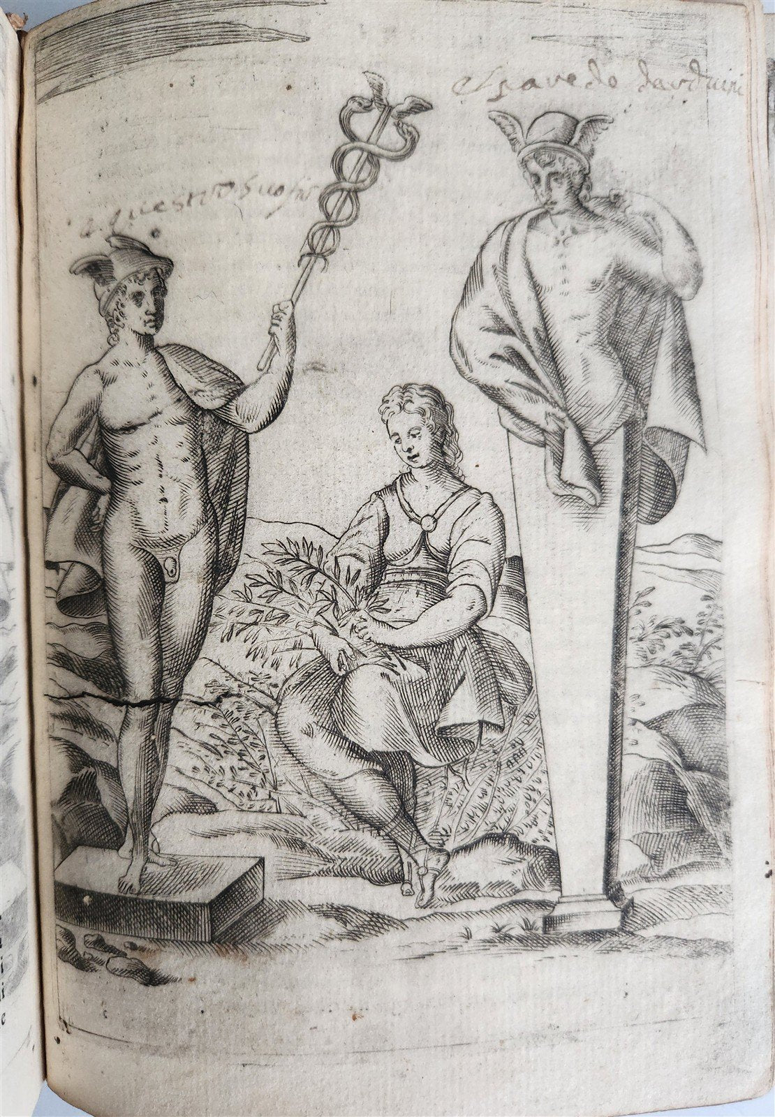 1587 GODS of ANCIENTS antique ILLUSTRATED w/87 ENGRAVINGS idols rites ceremonies
