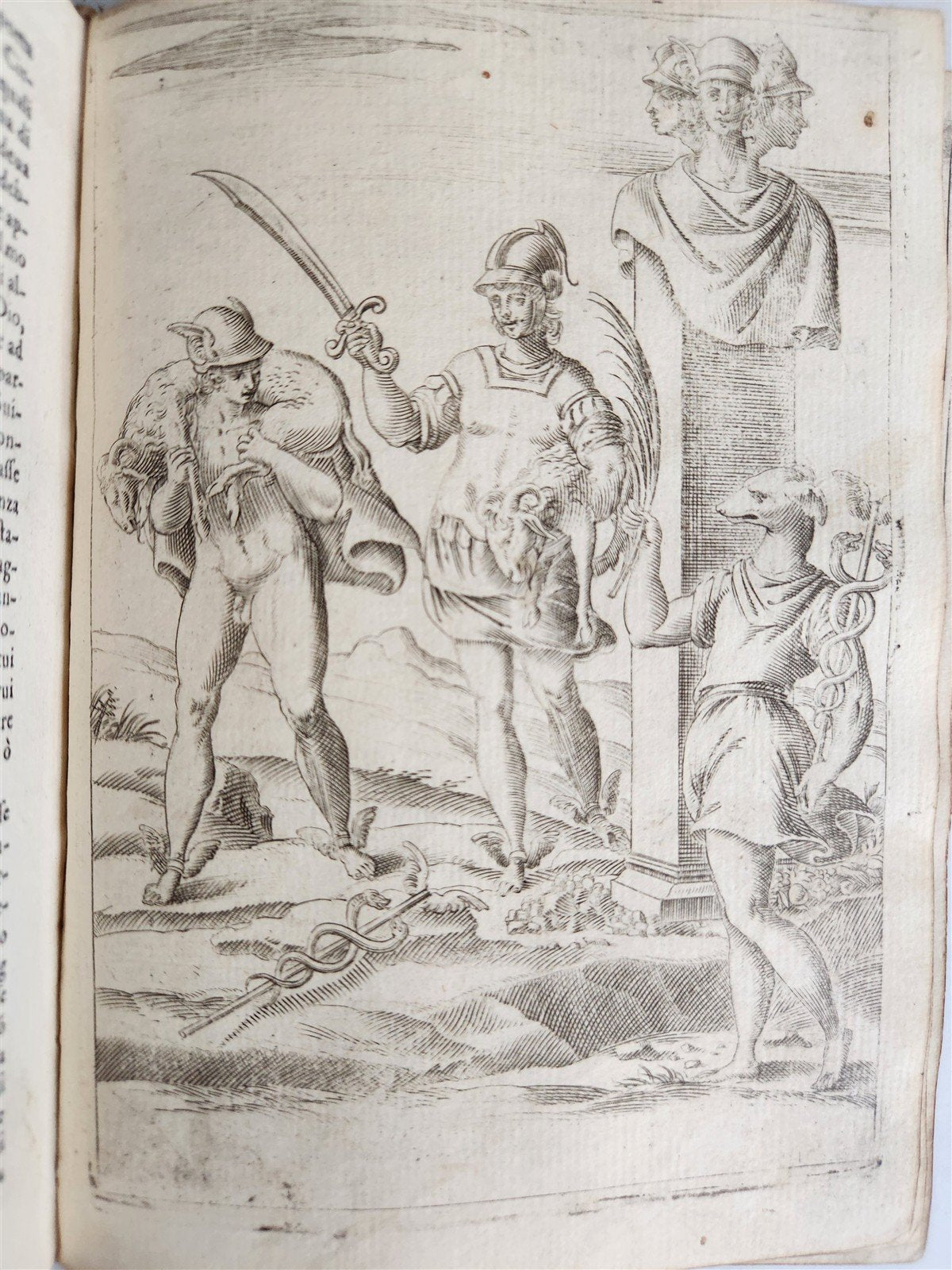1587 GODS of ANCIENTS antique ILLUSTRATED w/87 ENGRAVINGS idols rites ceremonies