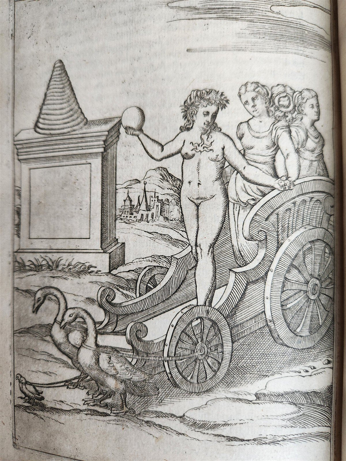 1587 GODS of ANCIENTS antique ILLUSTRATED w/87 ENGRAVINGS idols rites ceremonies