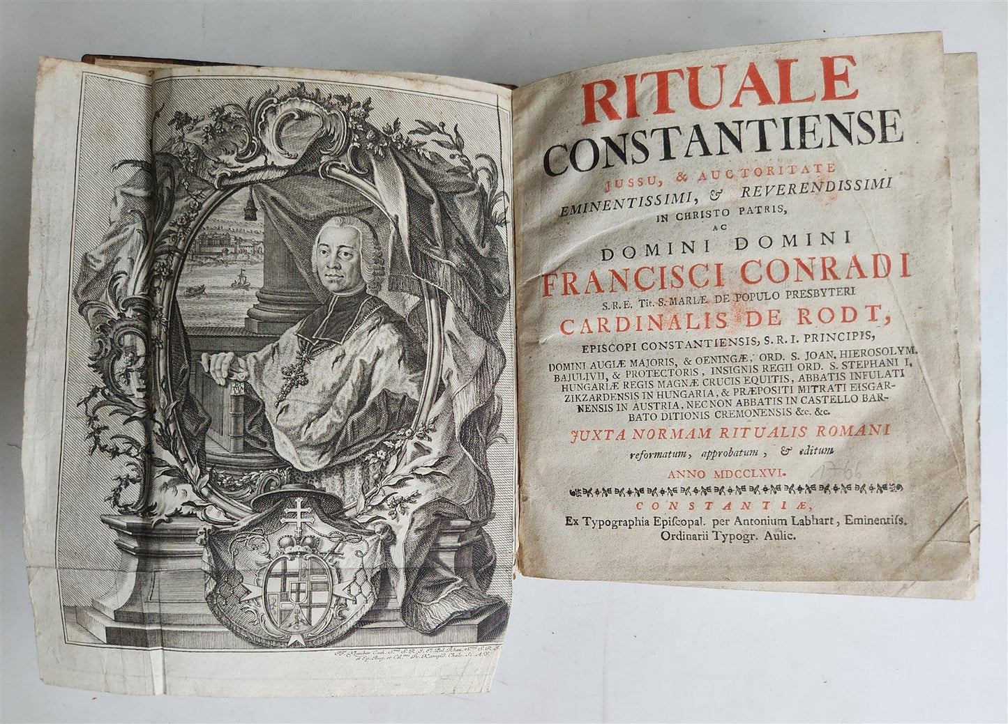 1766 RITUALE CONSTANTIENSE antique 18th CENTURY