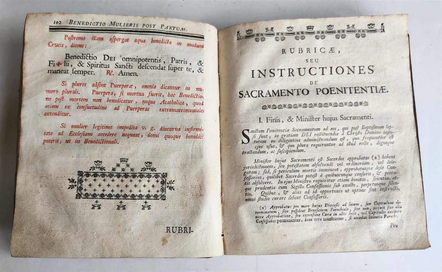 1766 RITUALE CONSTANTIENSE antique 18th CENTURY