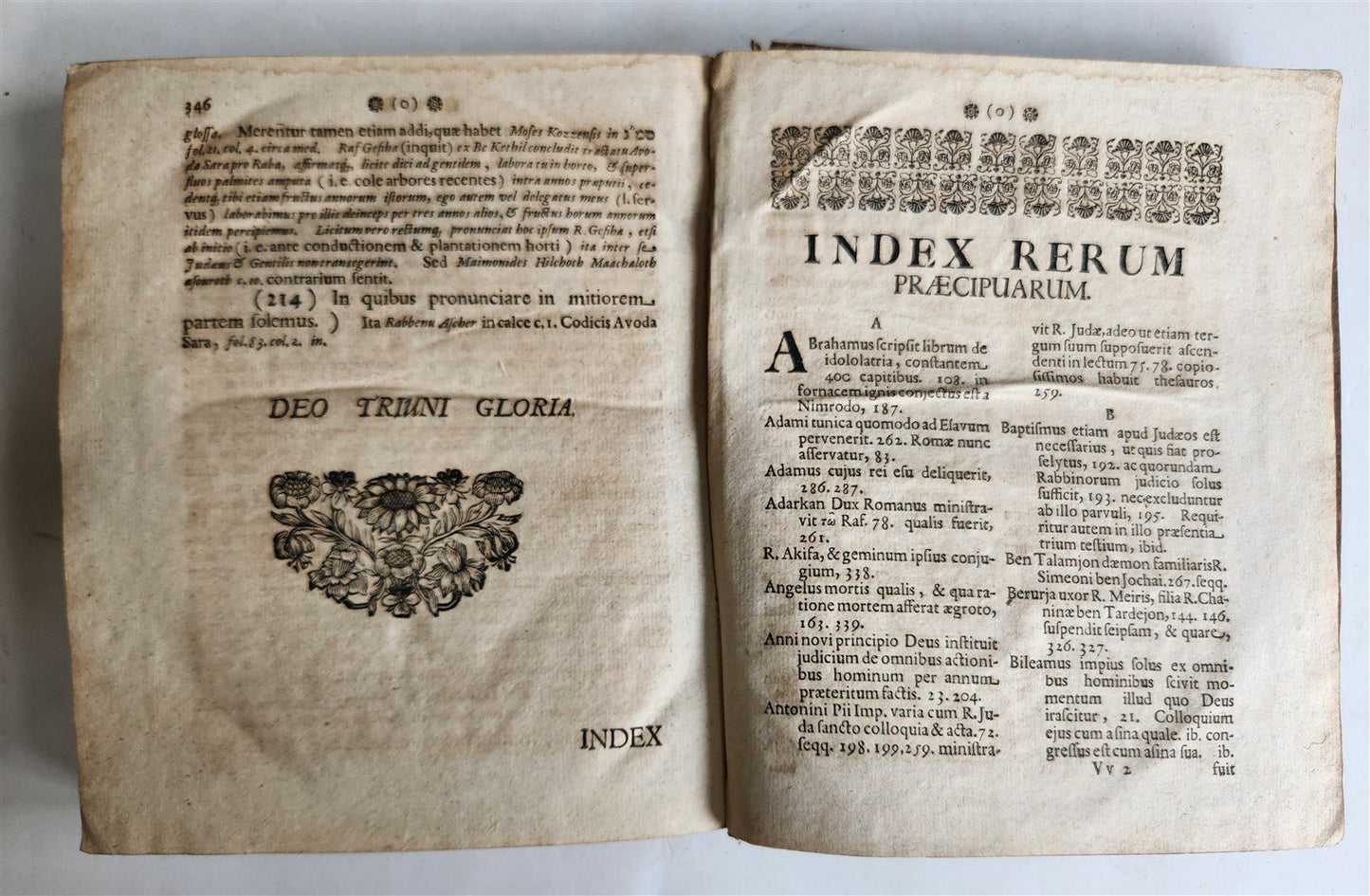 1705 JUDAICA antique on Mishnah tractate Avoda Sara deals with idolatry