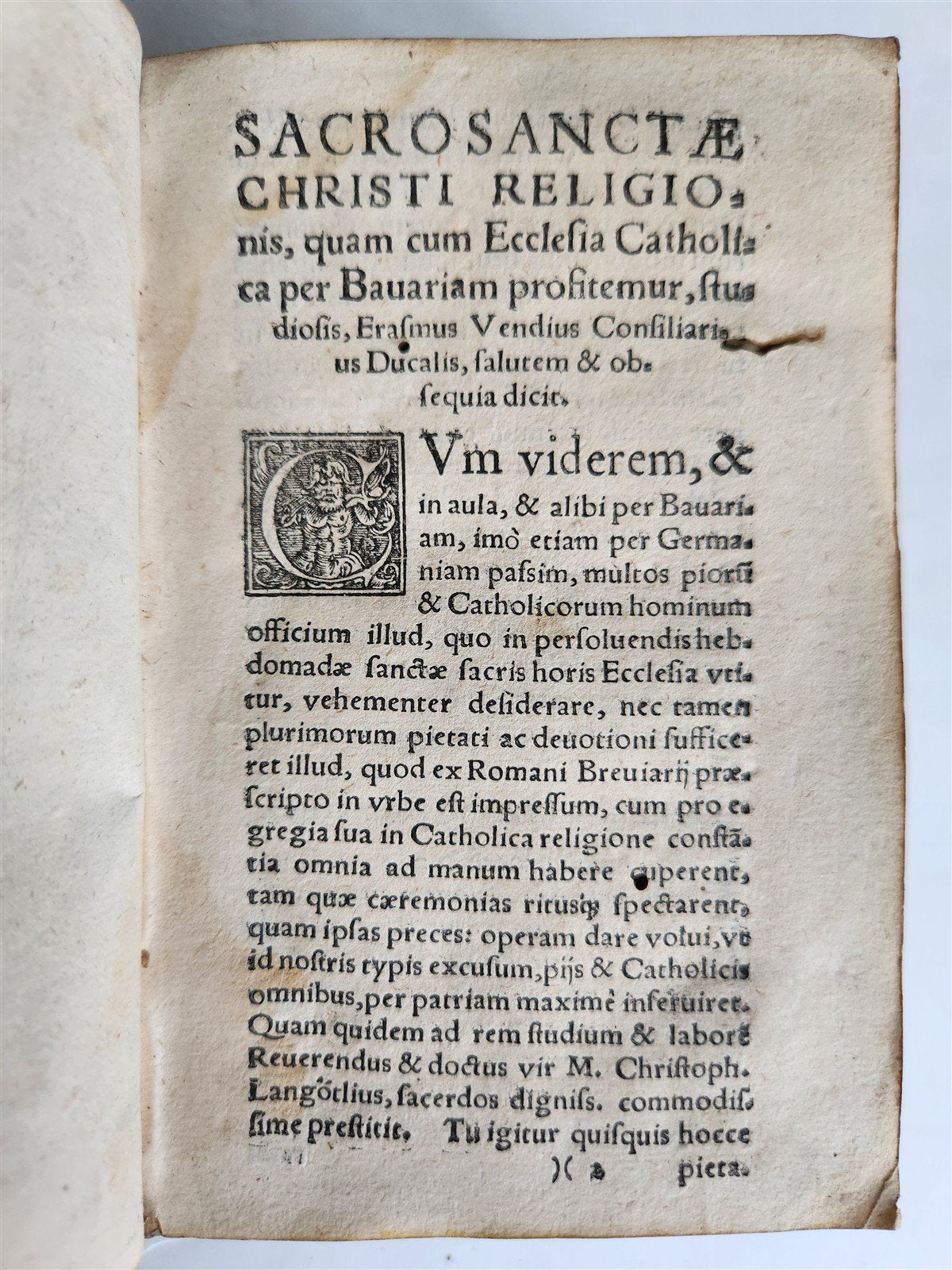 1571 LITURGY ILLUSTRATED Office of Holy Week antique ORIGINAL 16th CENT. BINDING