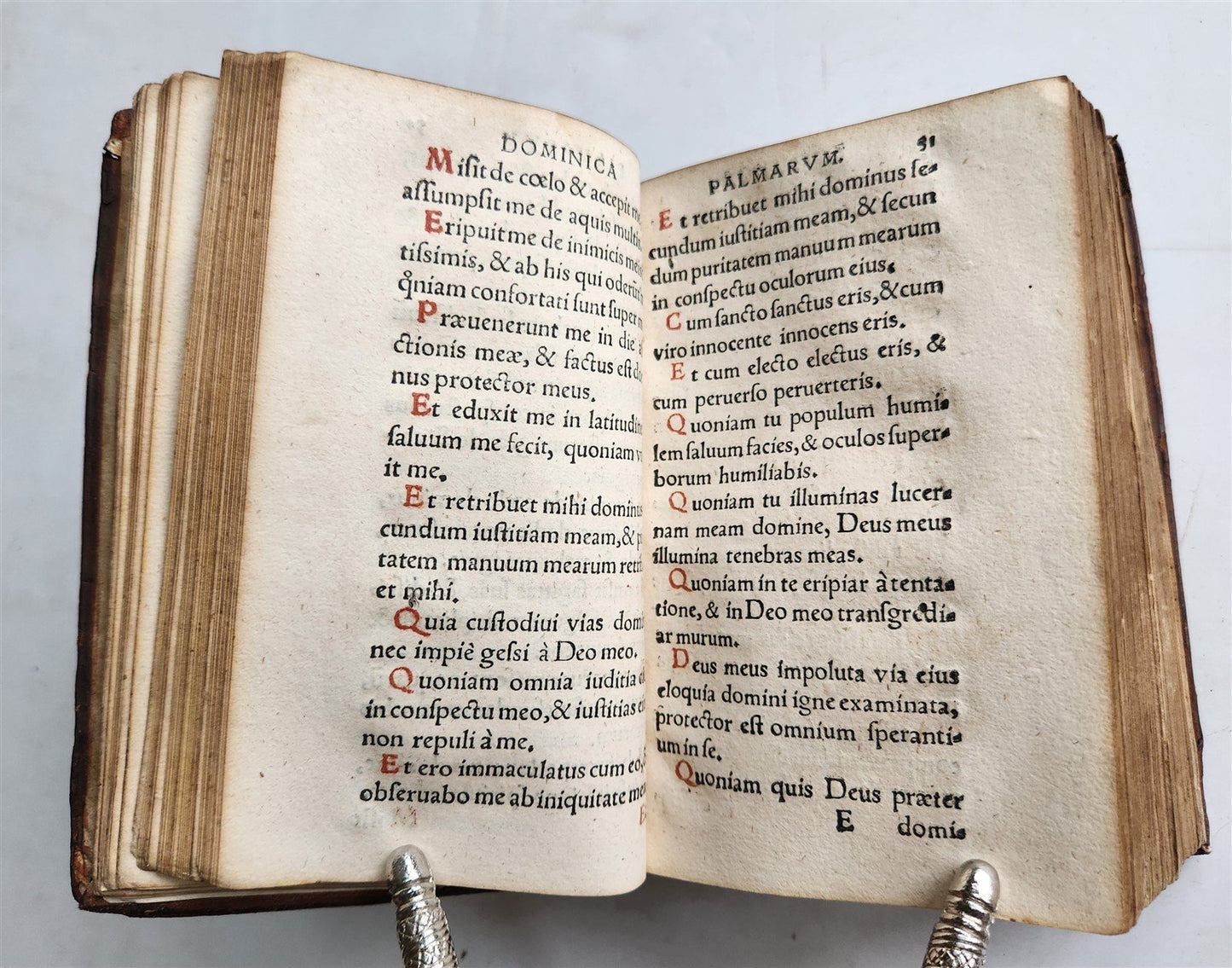 1571 LITURGY ILLUSTRATED Office of Holy Week antique ORIGINAL 16th CENT. BINDING