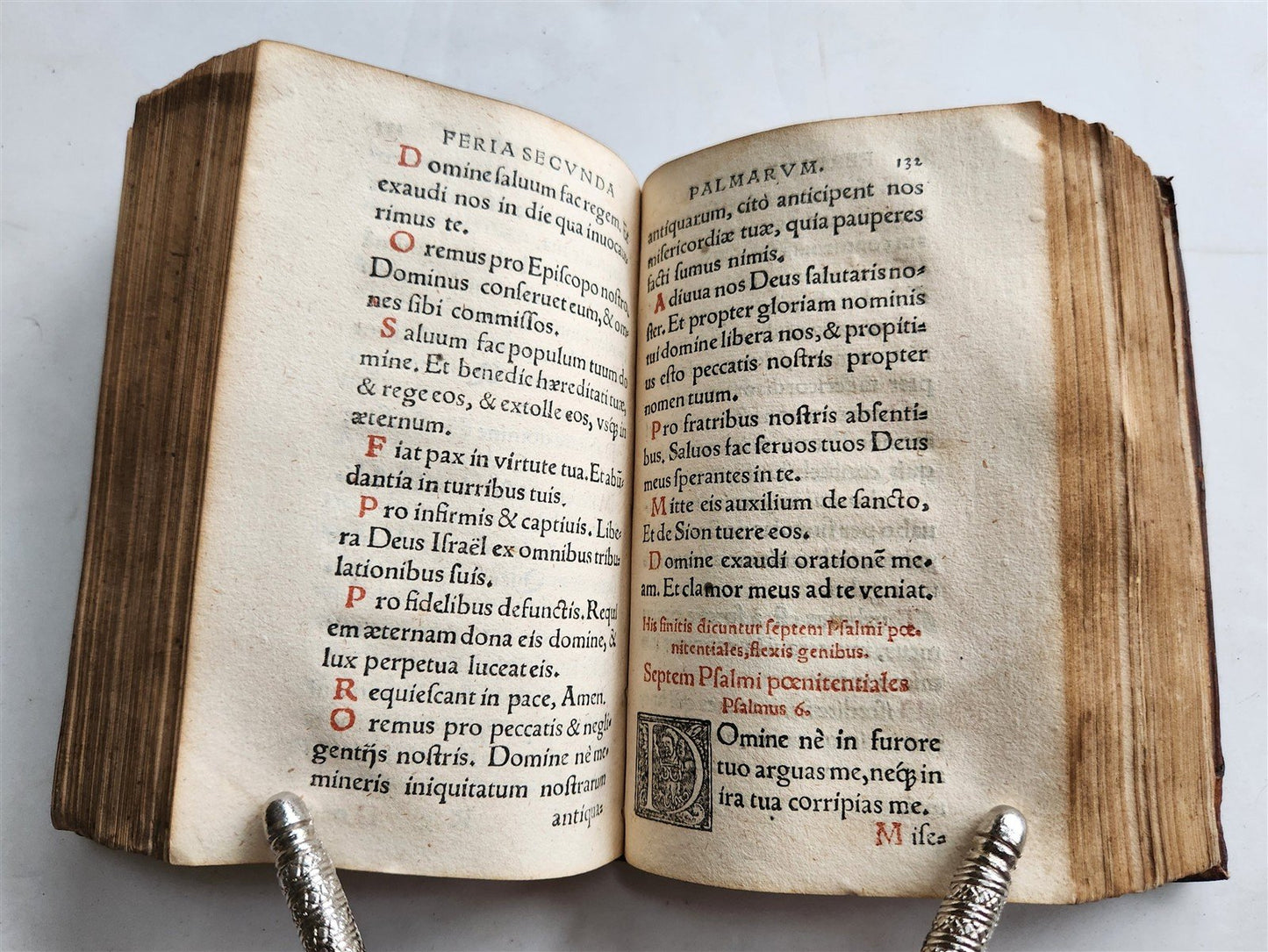 1571 LITURGY ILLUSTRATED Office of Holy Week antique ORIGINAL 16th CENT. BINDING