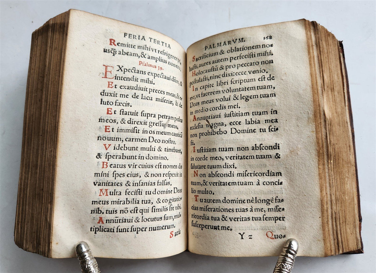 1571 LITURGY ILLUSTRATED Office of Holy Week antique ORIGINAL 16th CENT. BINDING