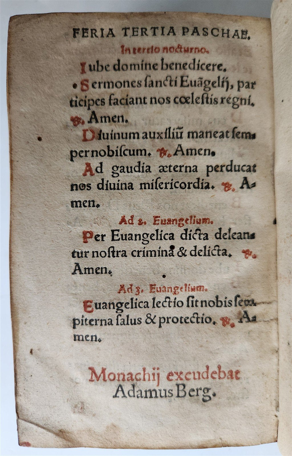 1571 LITURGY ILLUSTRATED Office of Holy Week antique ORIGINAL 16th CENT. BINDING