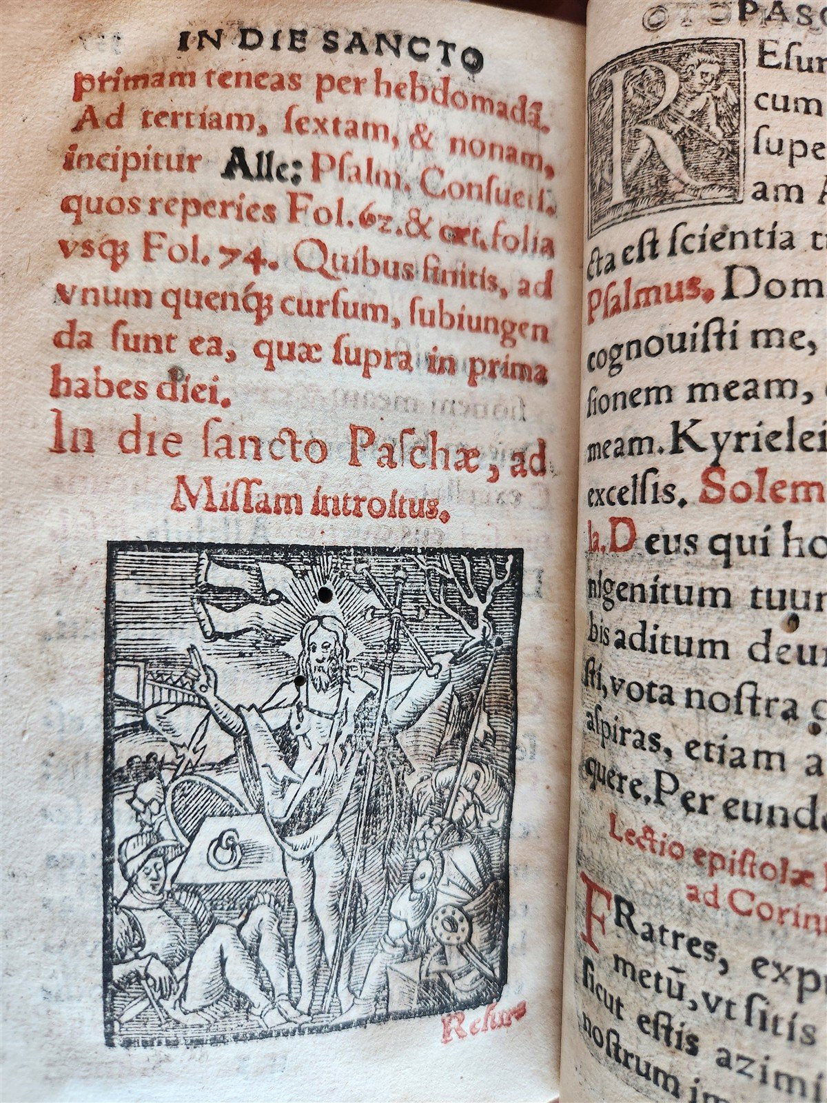 1571 LITURGY ILLUSTRATED Office of Holy Week antique ORIGINAL 16th CENT. BINDING