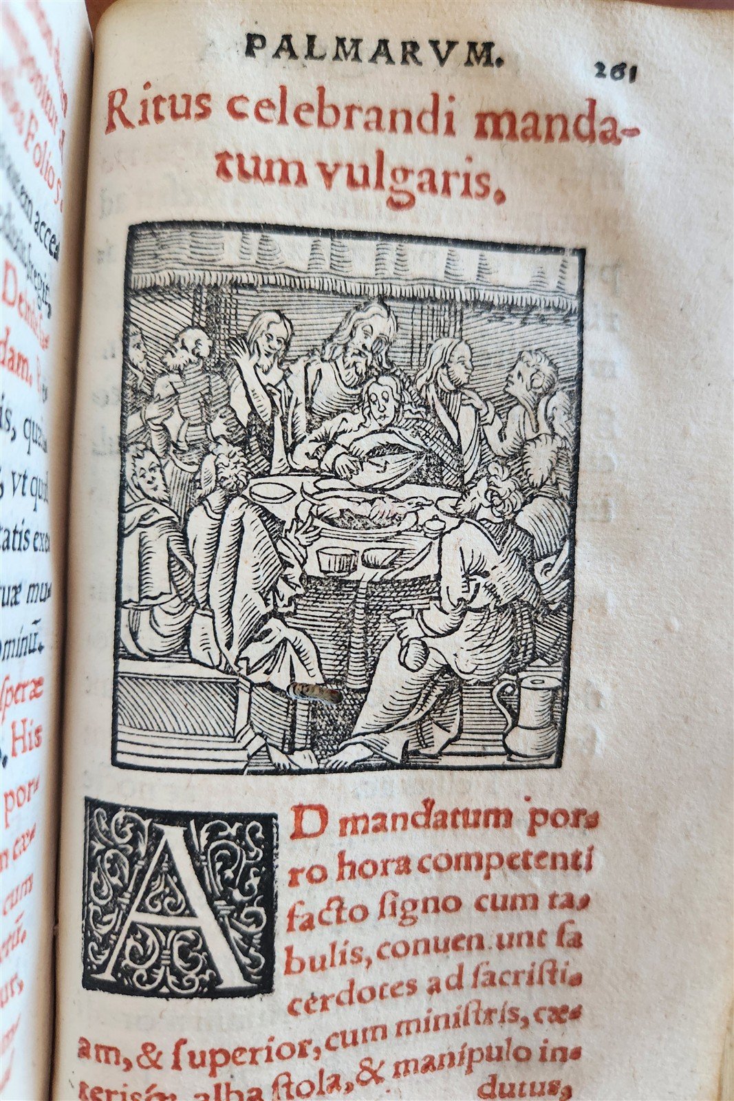 1571 LITURGY ILLUSTRATED Office of Holy Week antique ORIGINAL 16th CENT. BINDING