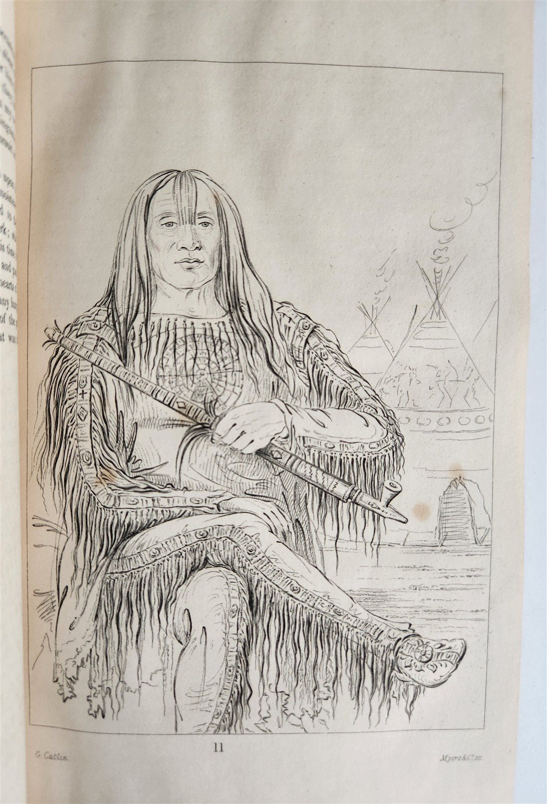 1841 MANNERS & CUSTOMS of NORTH AMERICAN INDIANS antique 2 VOLS ILLUSTRATED