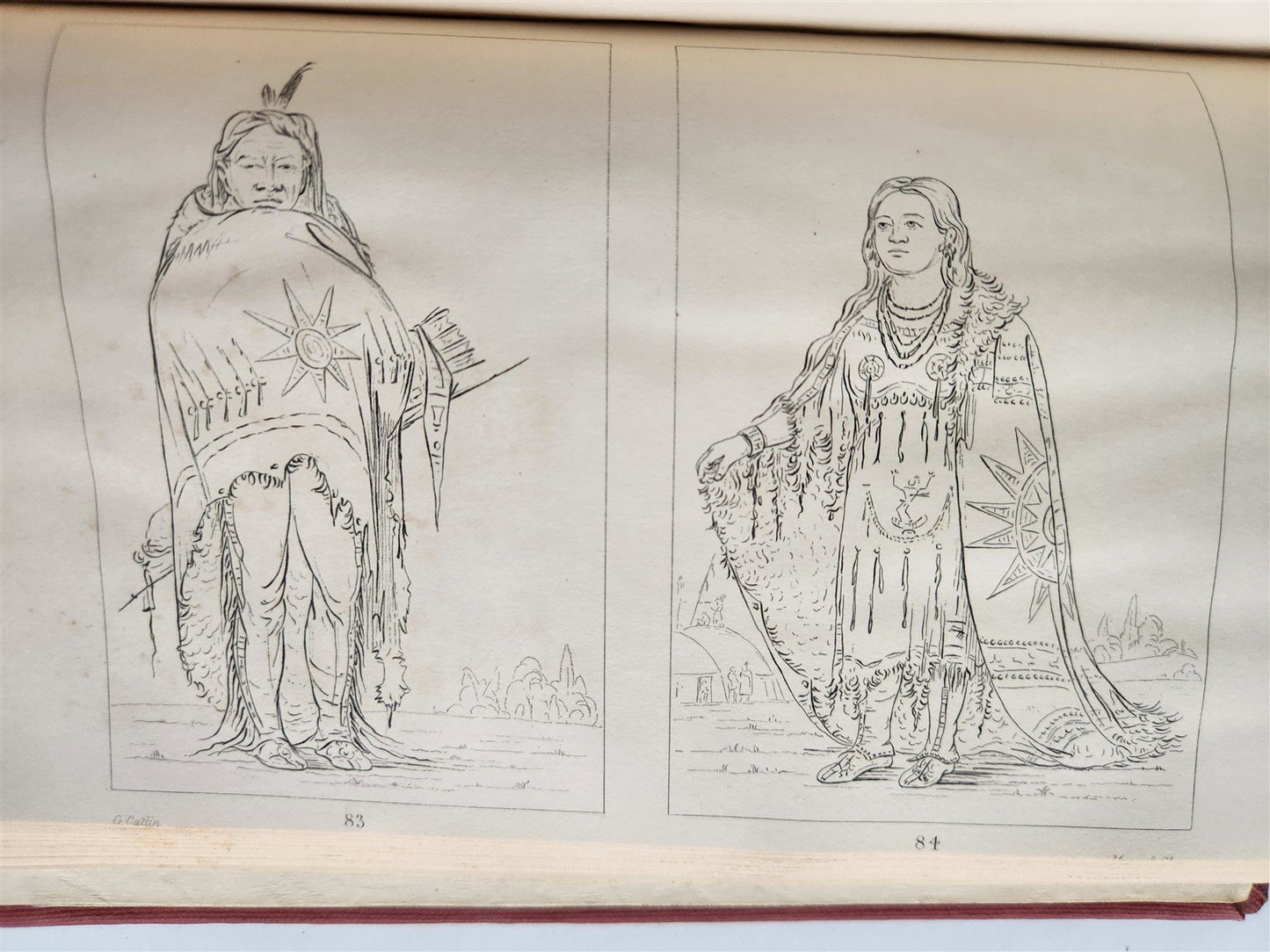 1841 MANNERS & CUSTOMS of NORTH AMERICAN INDIANS antique 2 VOLS ILLUSTRATED