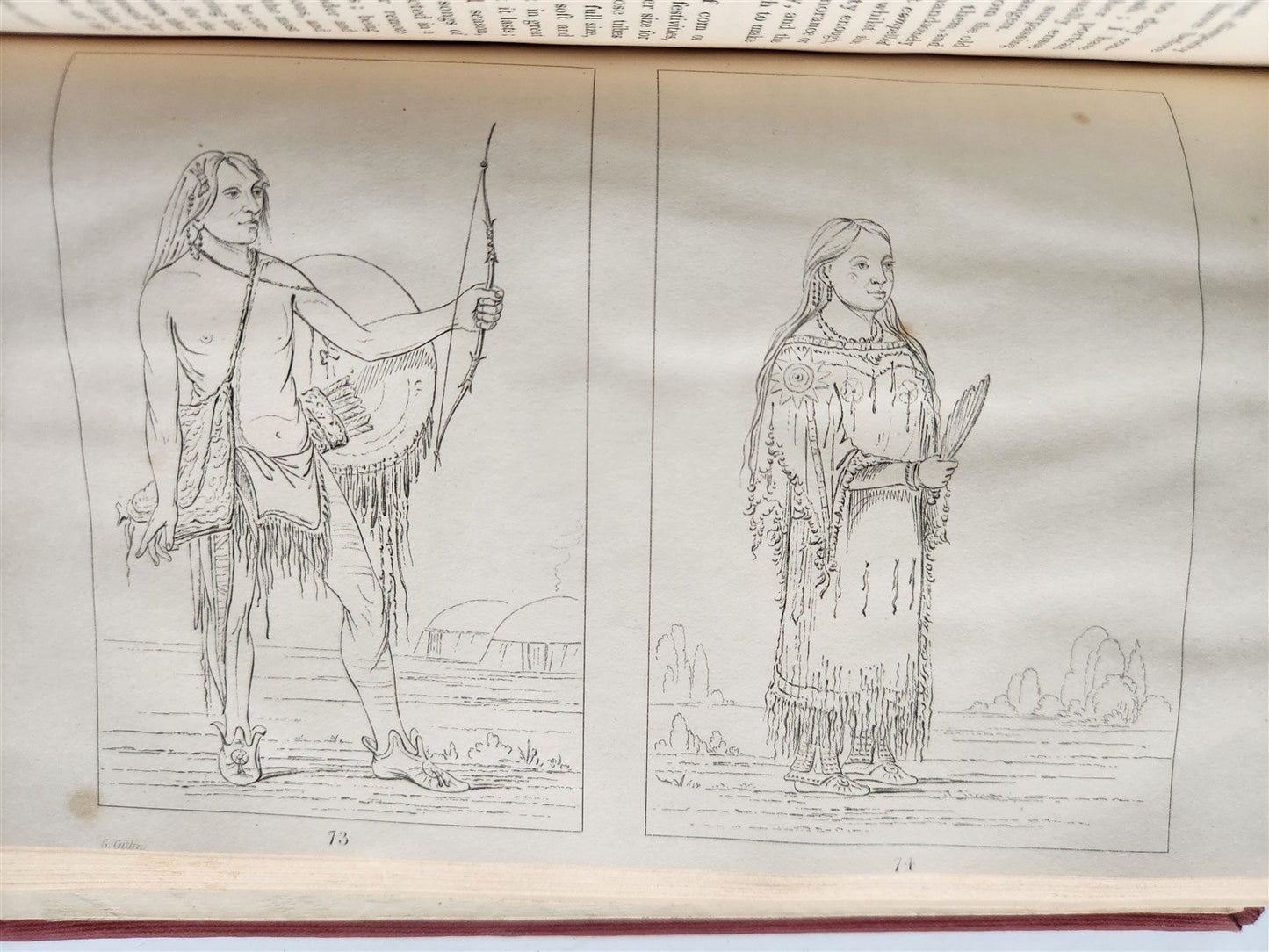 1841 MANNERS & CUSTOMS of NORTH AMERICAN INDIANS antique 2 VOLS ILLUSTRATED