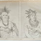 1841 MANNERS & CUSTOMS of NORTH AMERICAN INDIANS antique 2 VOLS ILLUSTRATED