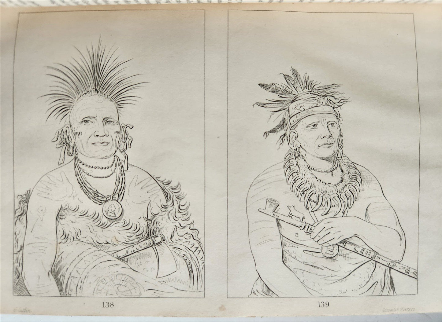 1841 MANNERS & CUSTOMS of NORTH AMERICAN INDIANS antique 2 VOLS ILLUSTRATED