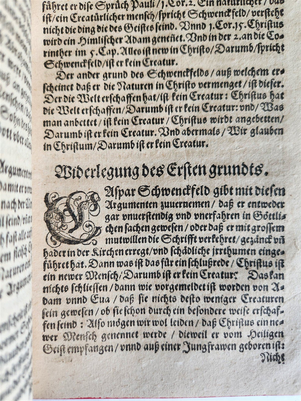 1575 THEOLOGY by D. TOSSANUS in GERMAN antique