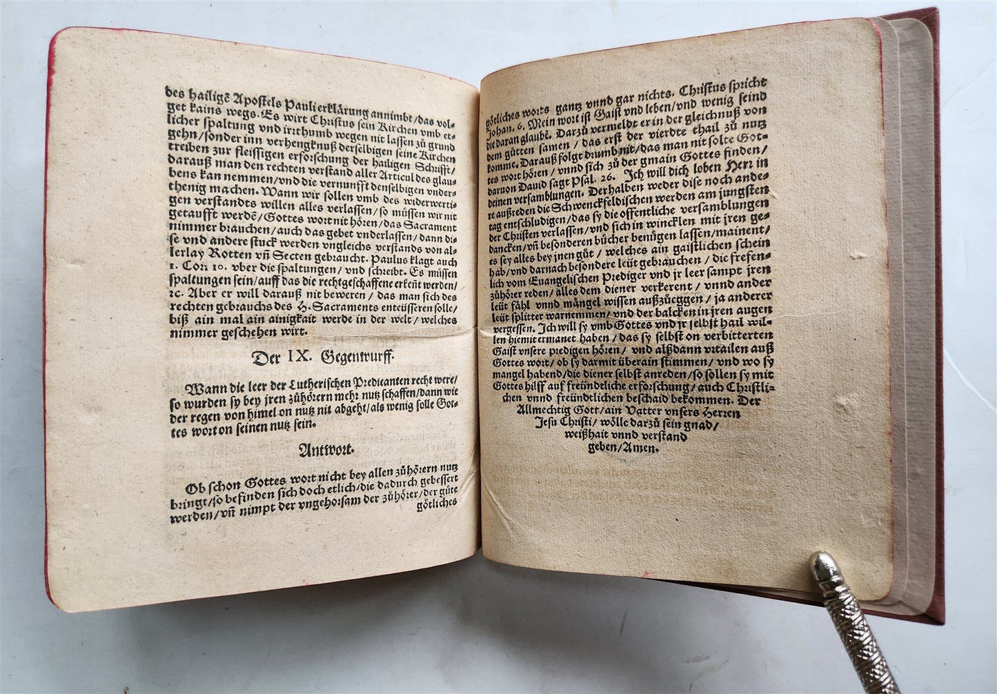 1575 THEOLOGY by D. TOSSANUS in GERMAN antique