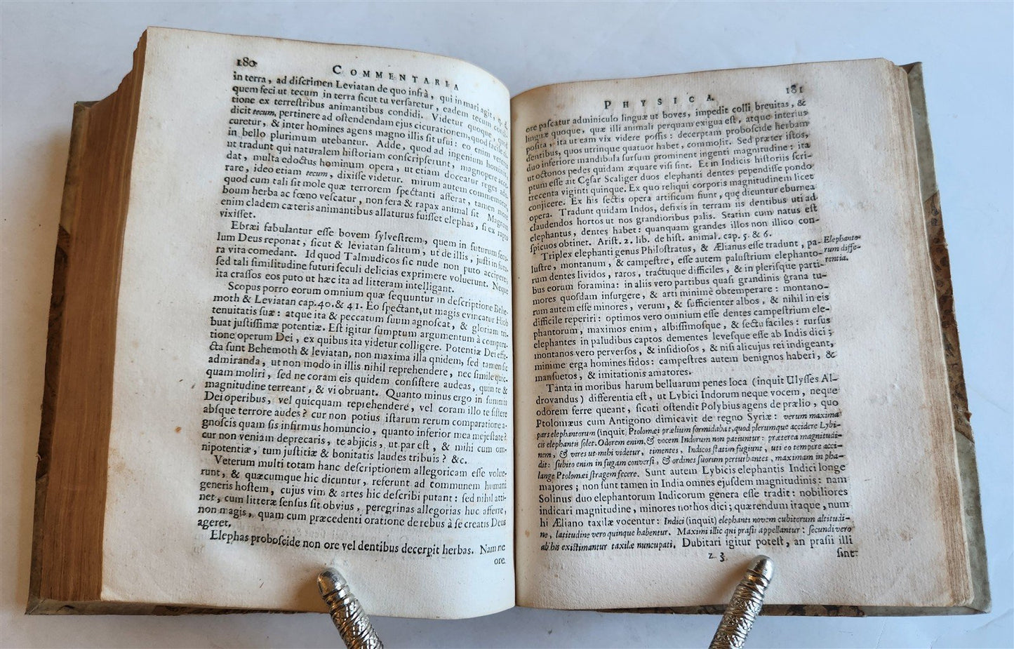 1651 COMMENTARIA PHYSICA by JOHANN MEY antique