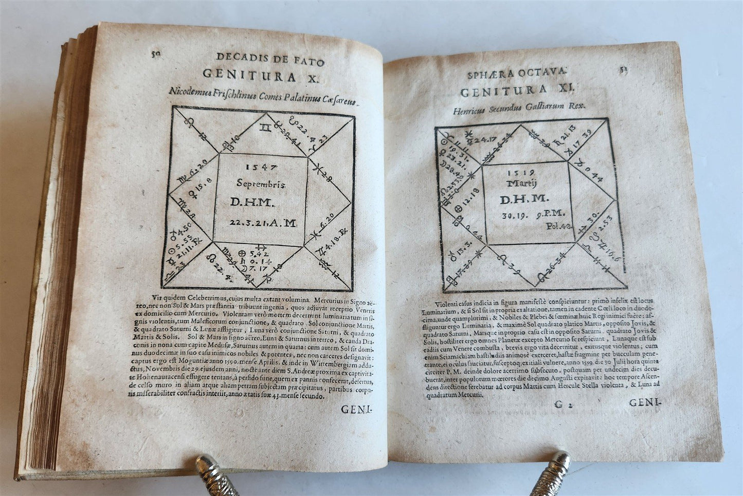 1665 ASTROLOGY HOROSCOPES antique ILLUSTRATED physiognomy chiromancy metoscopy