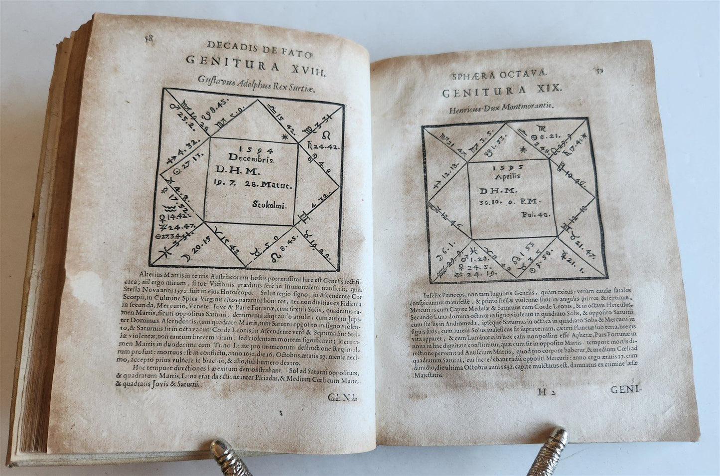 1665 ASTROLOGY HOROSCOPES antique ILLUSTRATED physiognomy chiromancy metoscopy