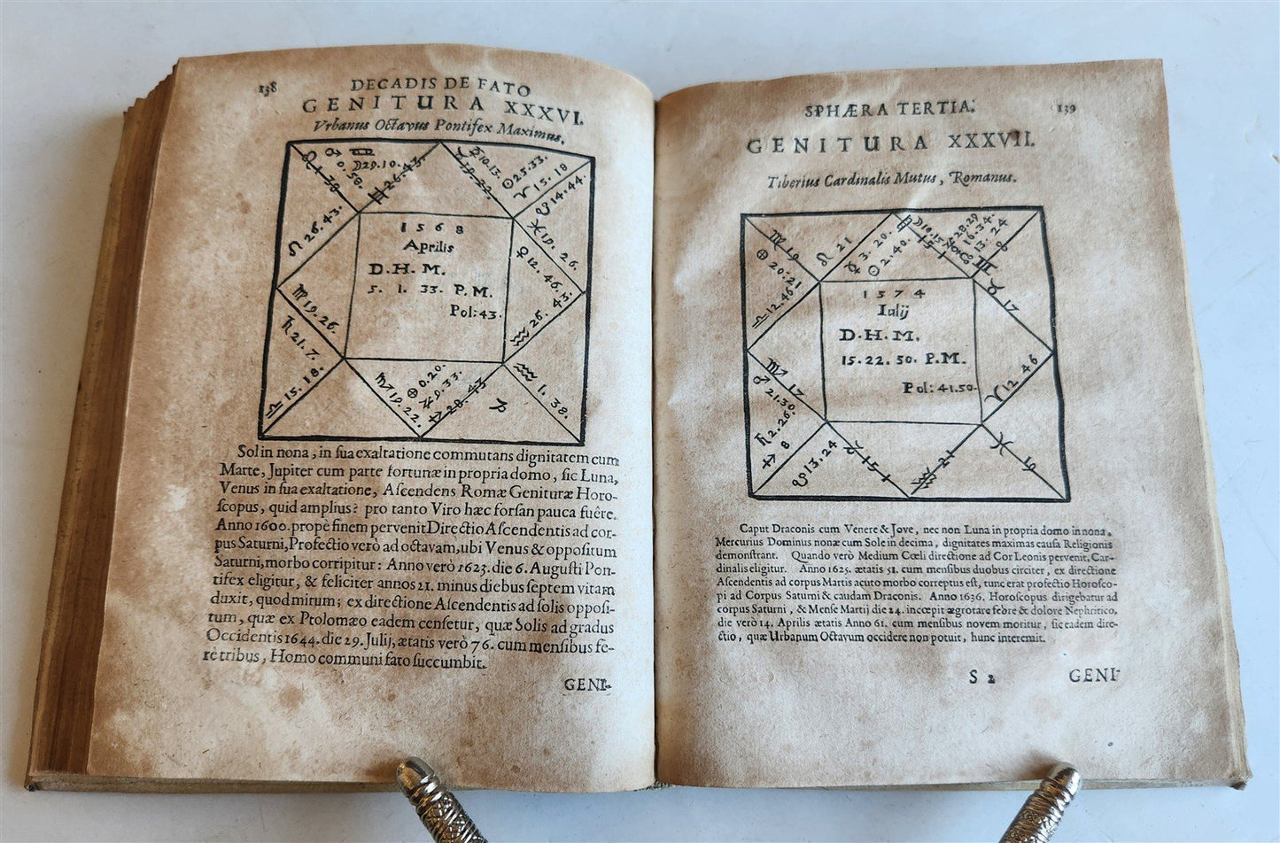 1665 ASTROLOGY HOROSCOPES antique ILLUSTRATED physiognomy chiromancy metoscopy