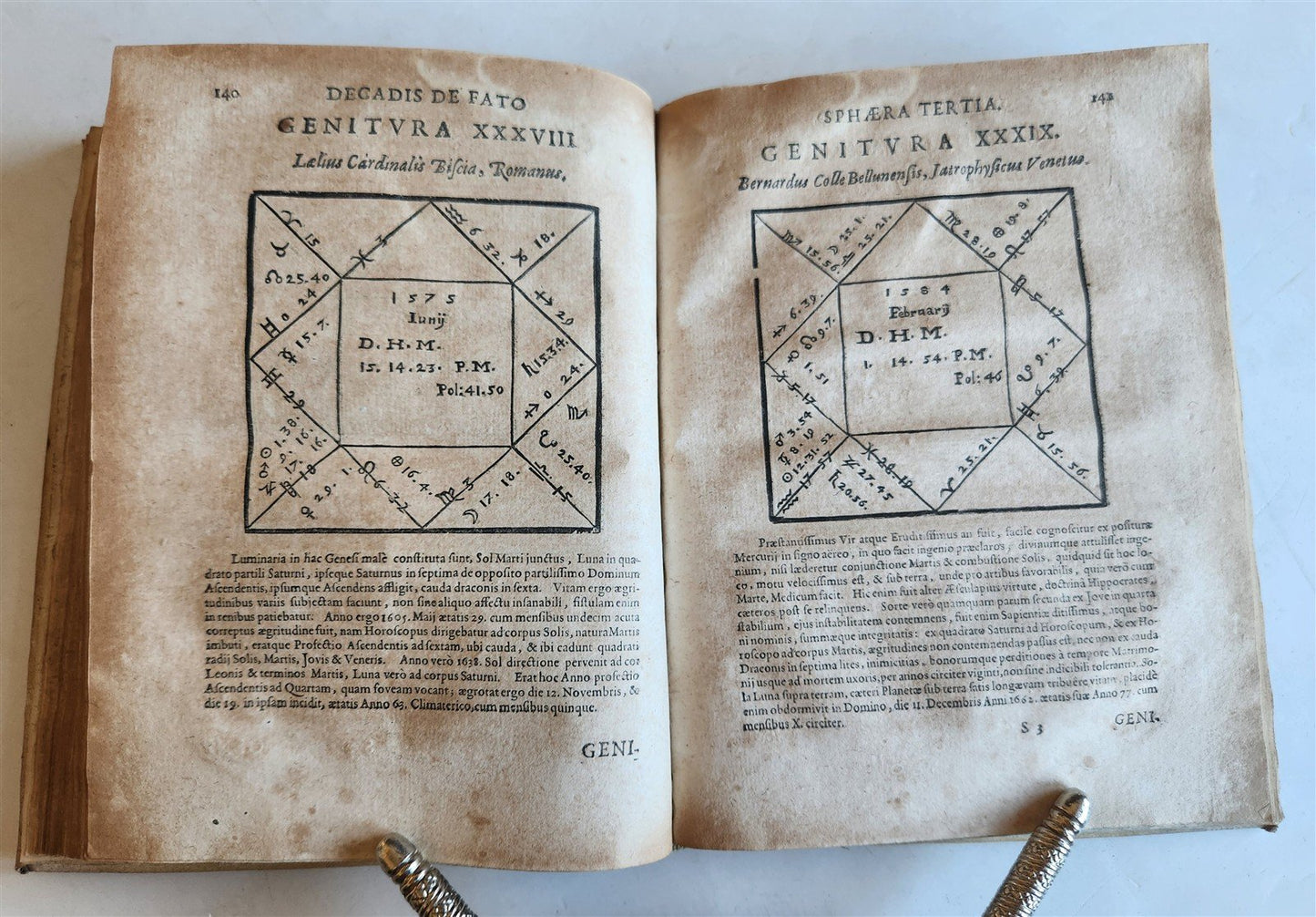 1665 ASTROLOGY HOROSCOPES antique ILLUSTRATED physiognomy chiromancy metoscopy
