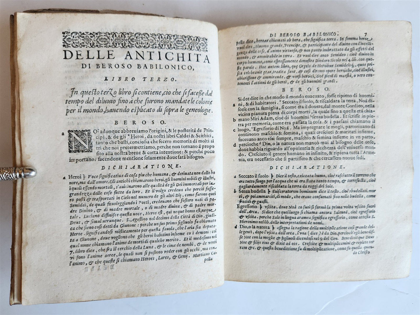 1583 ANTIQUITIES of CHALDEAN PRIES BEROSSUS antique by Francesco Sansovino