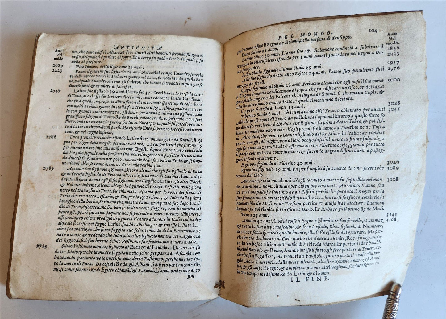 1583 ANTIQUITIES of CHALDEAN PRIES BEROSSUS antique by Francesco Sansovino