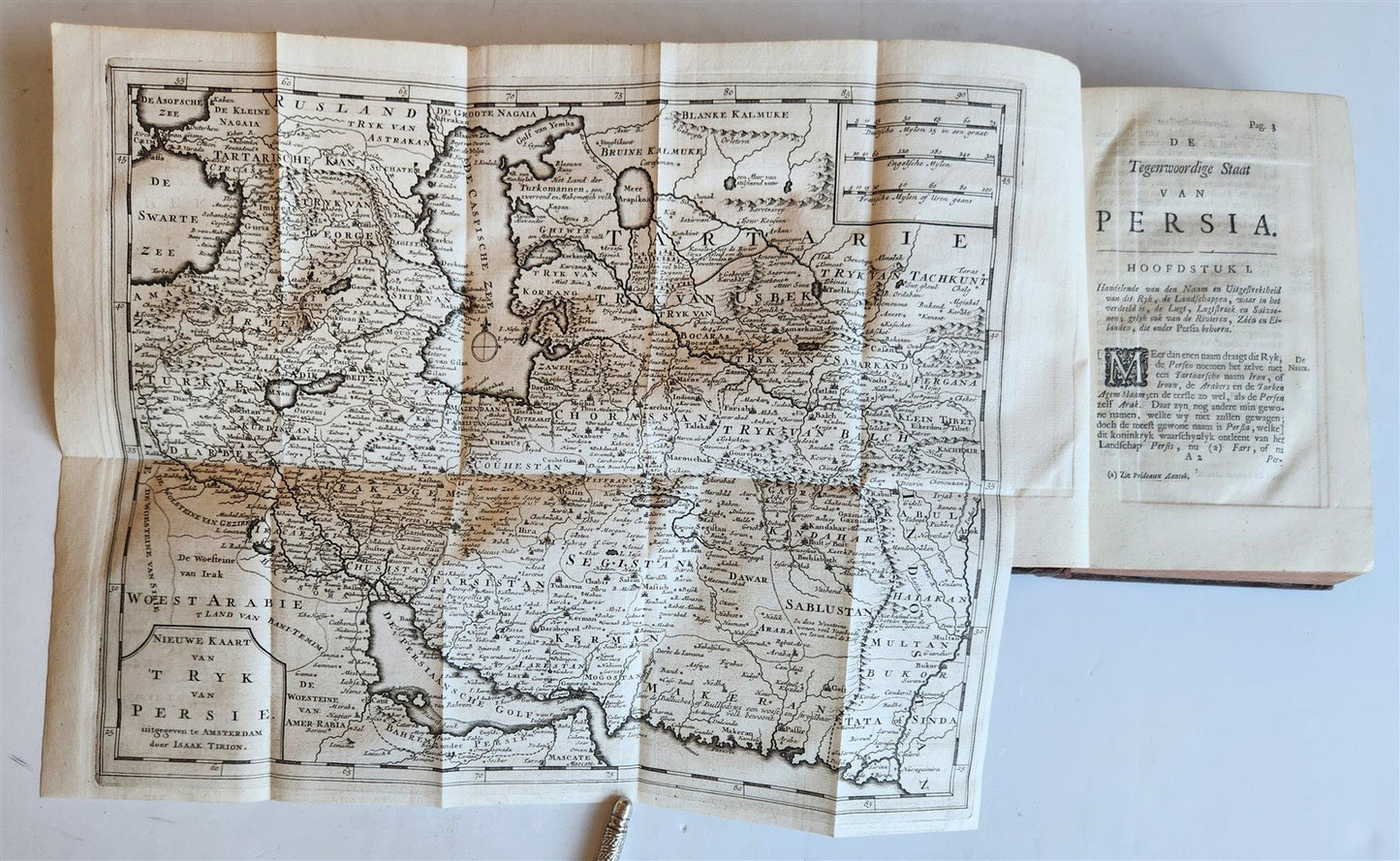 1732 ILLUSTRATED HISTORY of PERSIA ARABIA ASIATIC TARTARY RUSSIA w/maps ANTIQUE