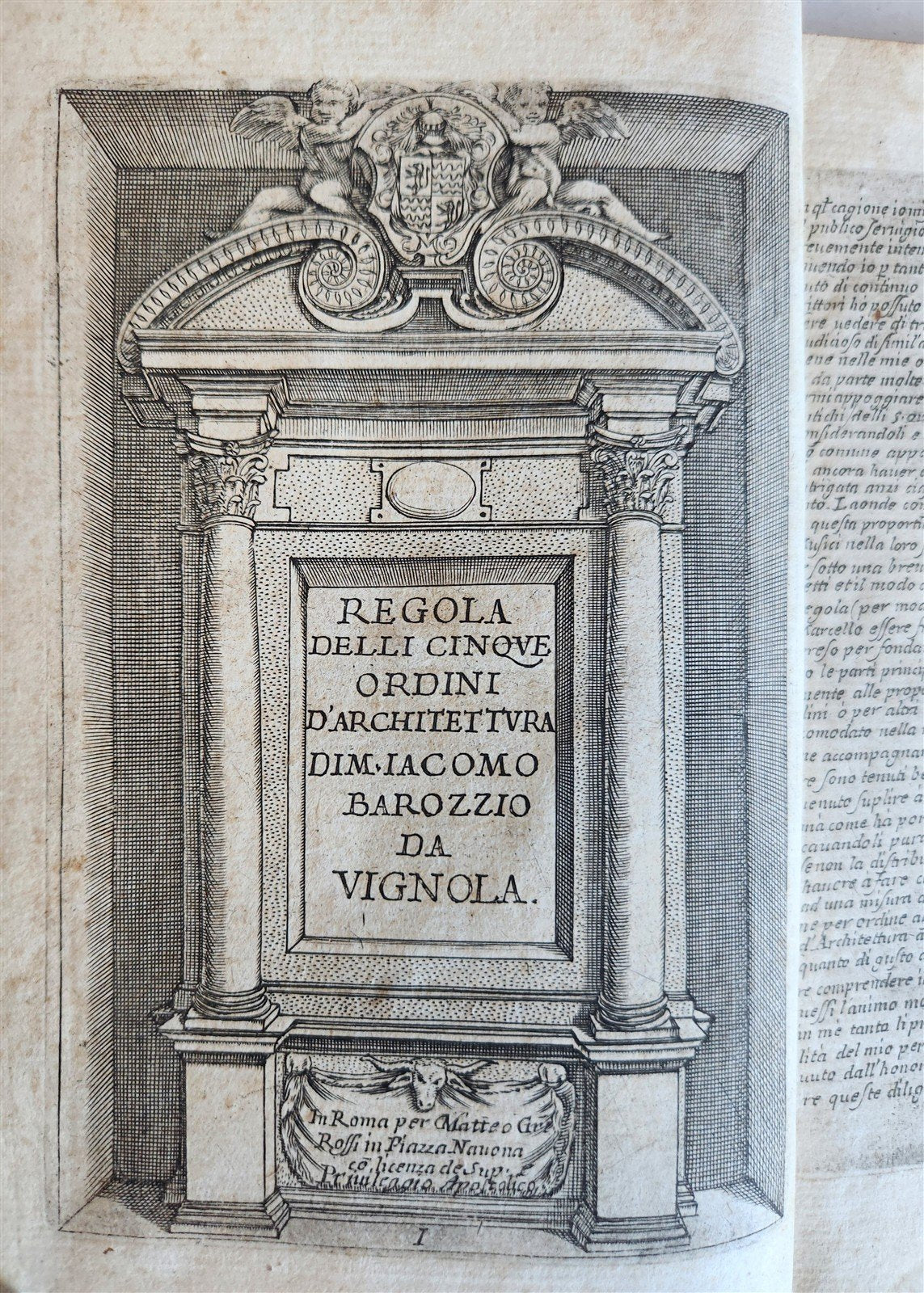 1680s ARCHITECTURE by VIGNOLA ILLUSTRATED antique Regola delli cinque ordini...