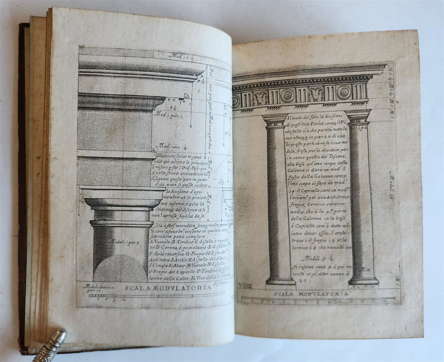 1680s ARCHITECTURE by VIGNOLA ILLUSTRATED antique Regola delli cinque ordini...