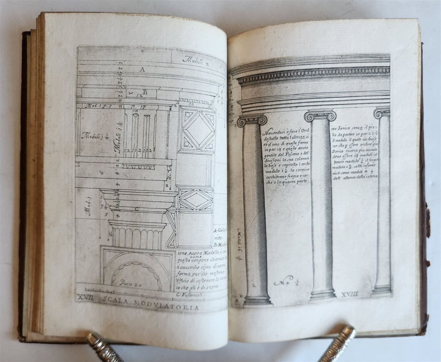 1680s ARCHITECTURE by VIGNOLA ILLUSTRATED antique Regola delli cinque ordini...